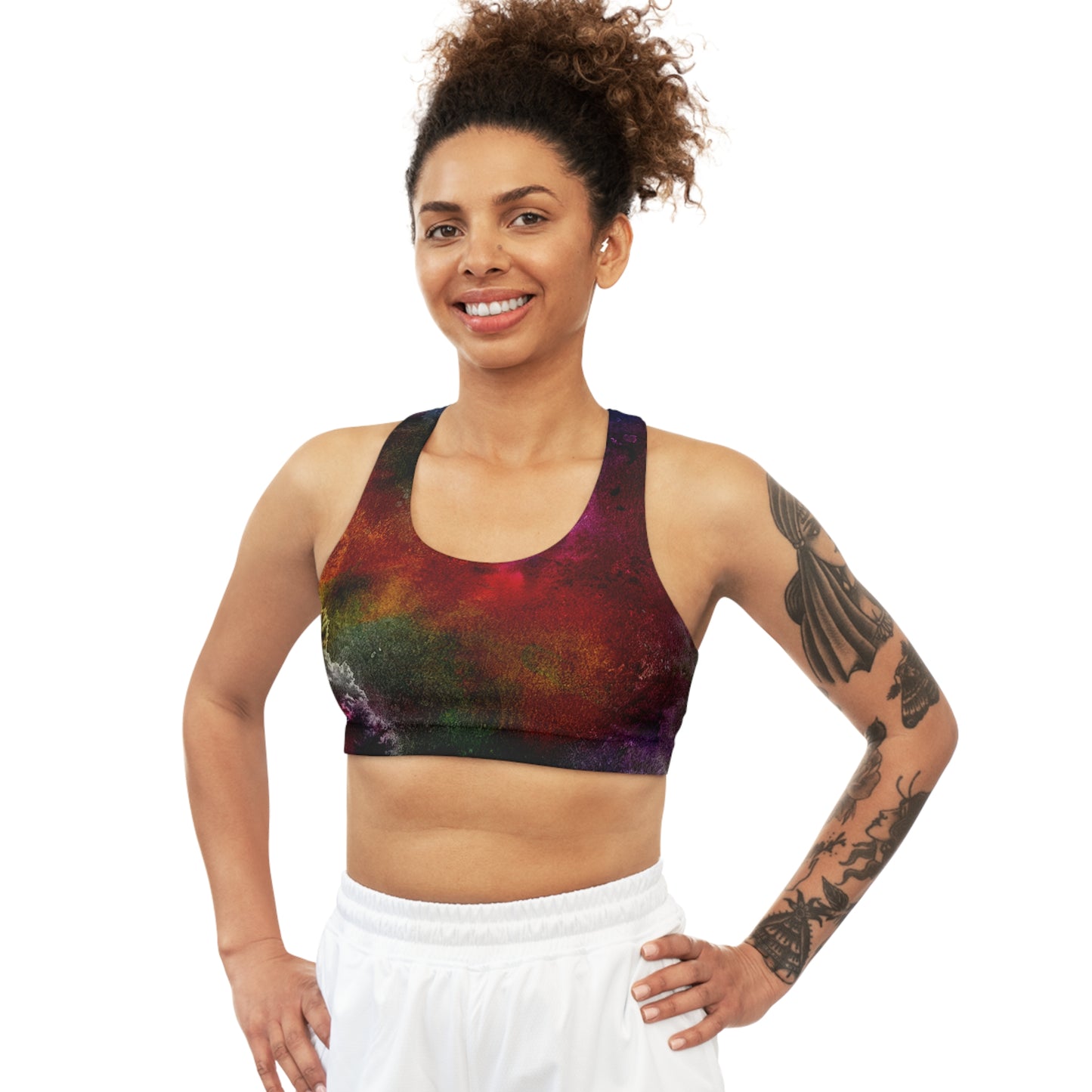 Dark Explosion  - Inovax Seamless Sports Bra