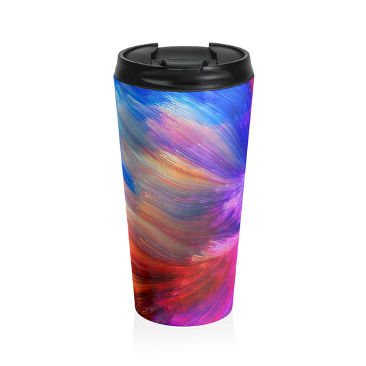 Neon Splash - Inovax Stainless Steel Travel Mug