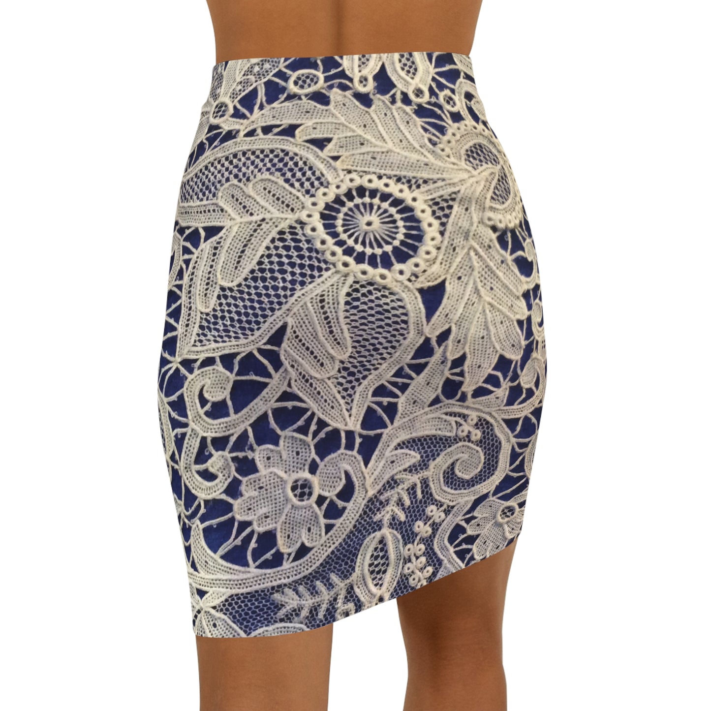 Golden and Blue - Inovax Women's Mini Skirt