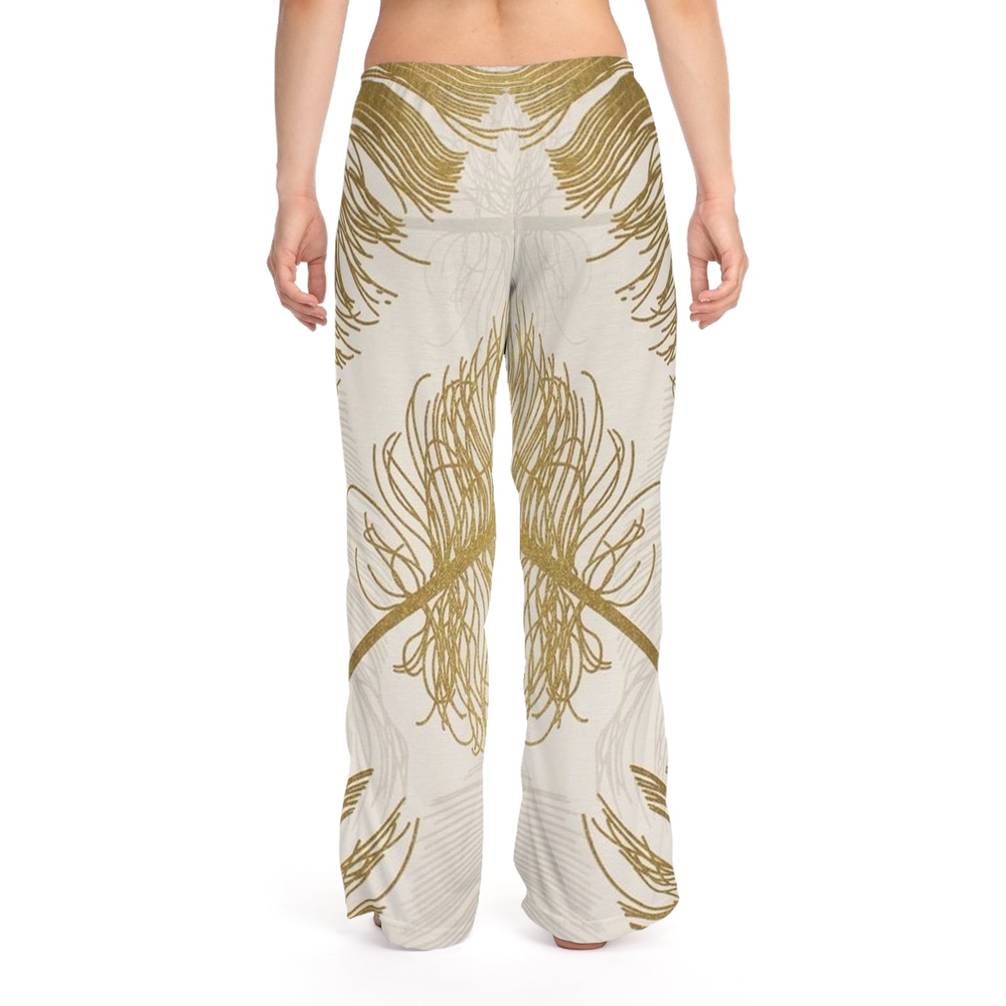 Golden Feathers - Inovax Women's Pajama Pants