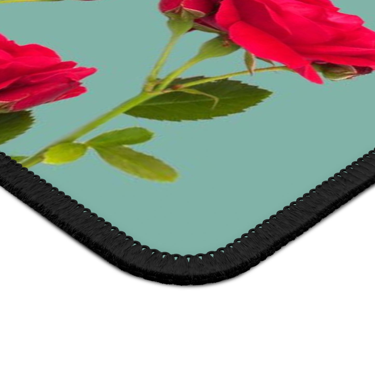 Fleurs rouges et bleues - Tapis de souris de jeu Inovax