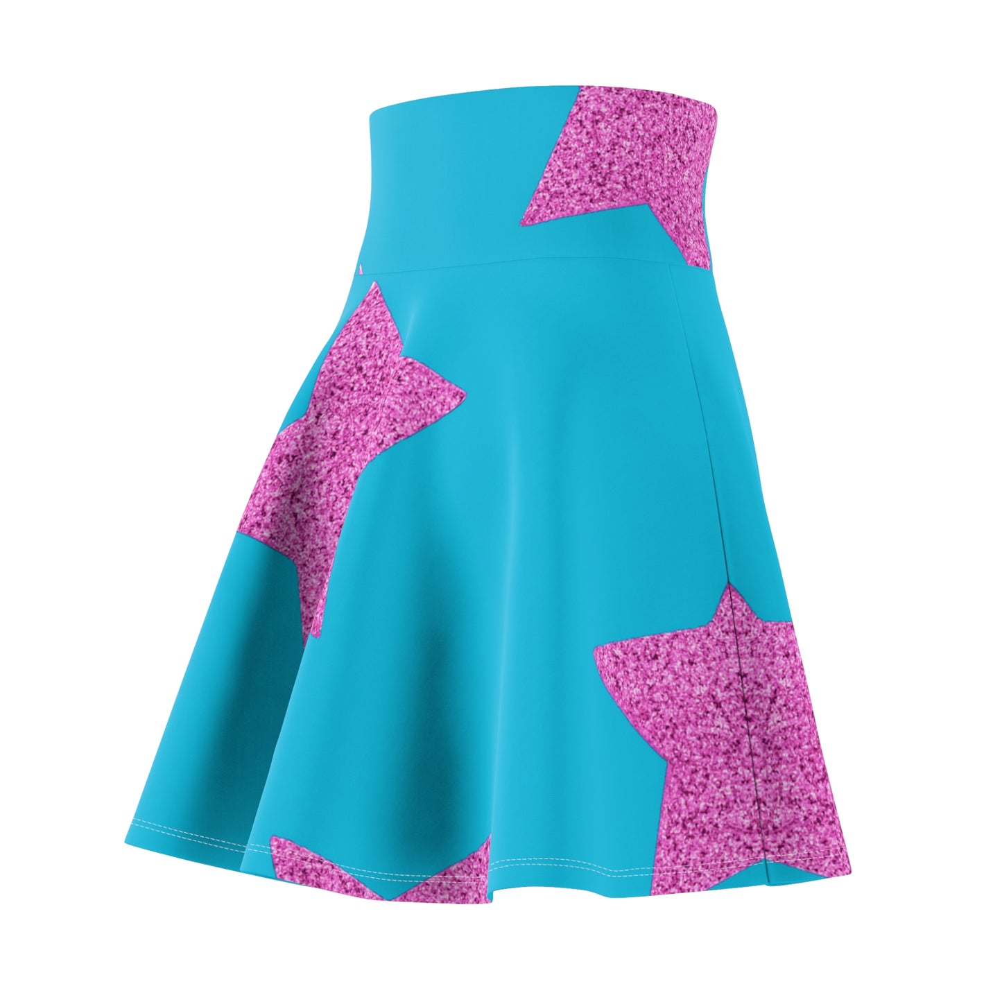 Pink Stars - Inovax Woman's Skater Skirt