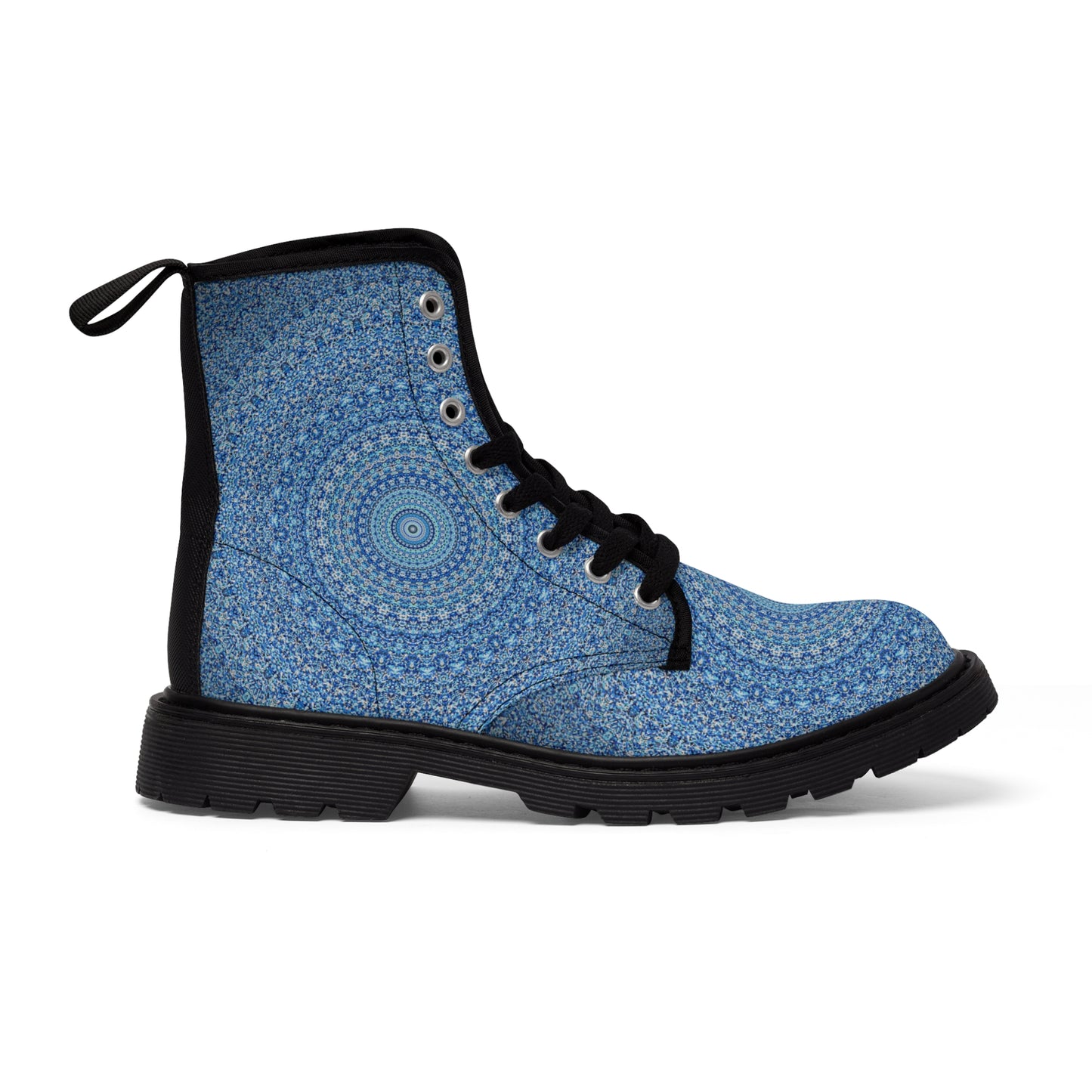 Blue Mandala - Inovax Men's Canvas Boots