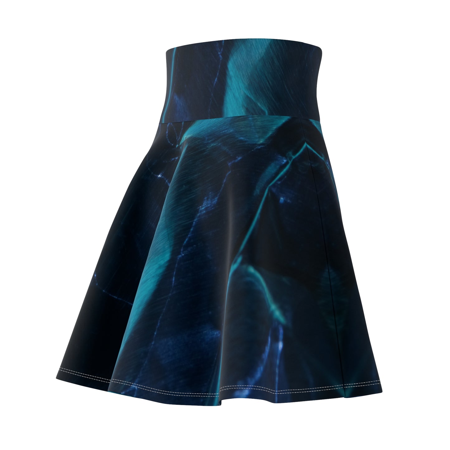 Blue Metalic - Inovax Woman's Skater Skirt