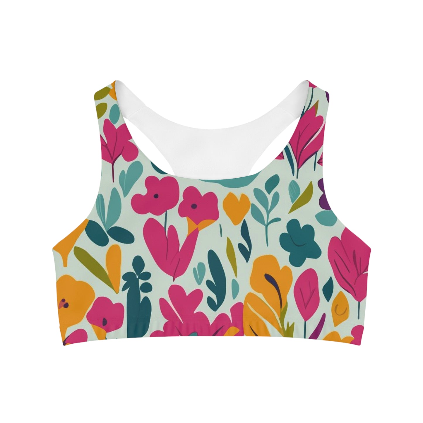 Light flowers - Inovax Seamless Sports Bra