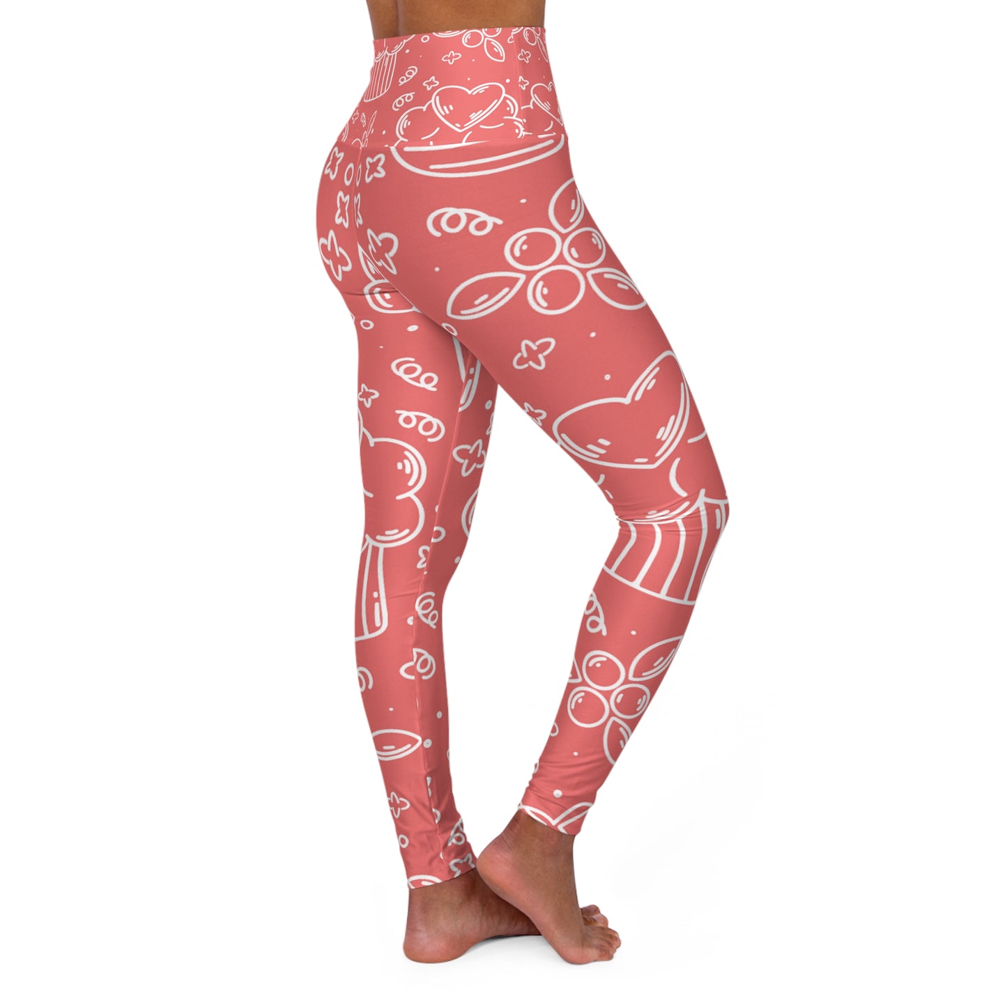 Doodle Pancake - Inovax High Waisted Yoga Leggings