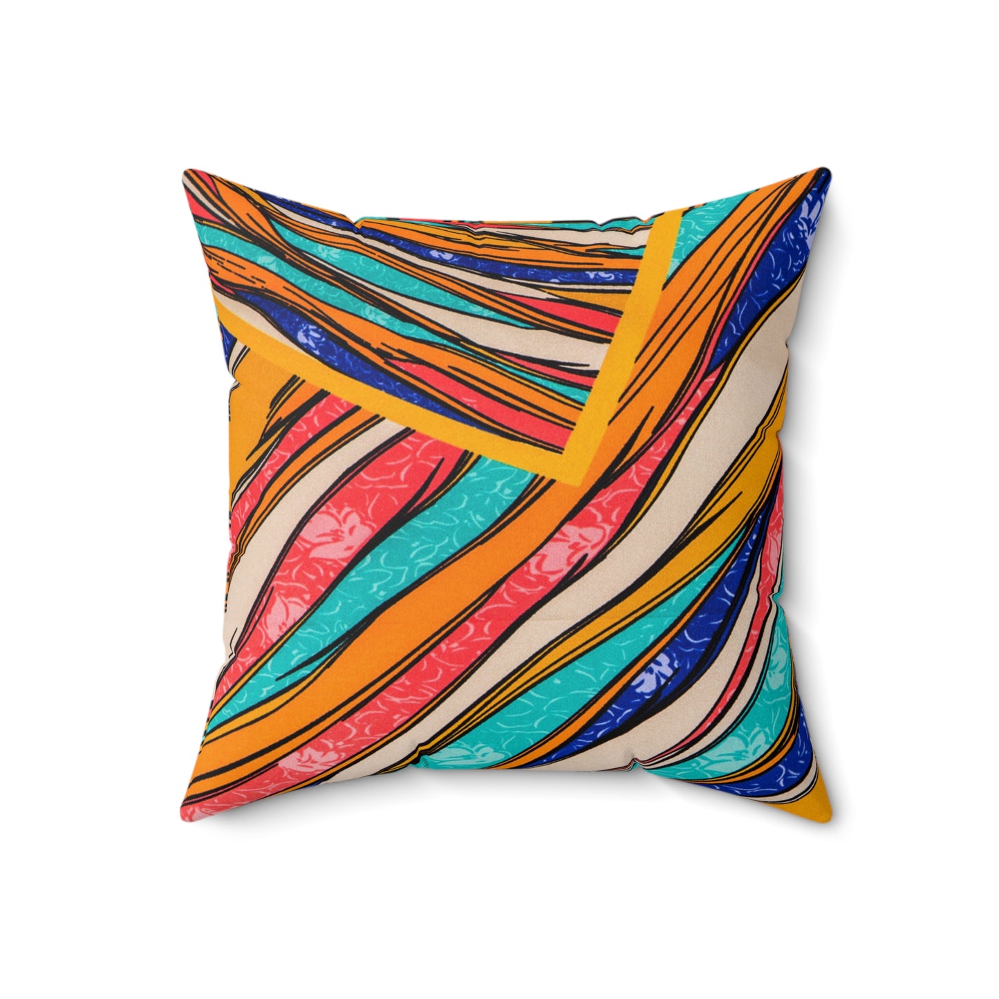 Color Brushstroke - Inovax Spun Polyester Square Pillow