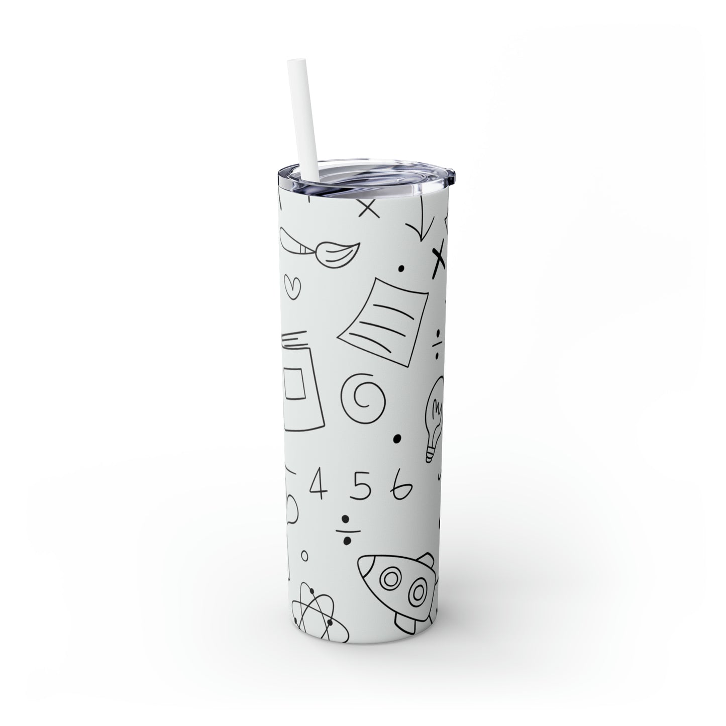 Doodle - Vaso delgado Inovax Maars® con pajita de 20 oz