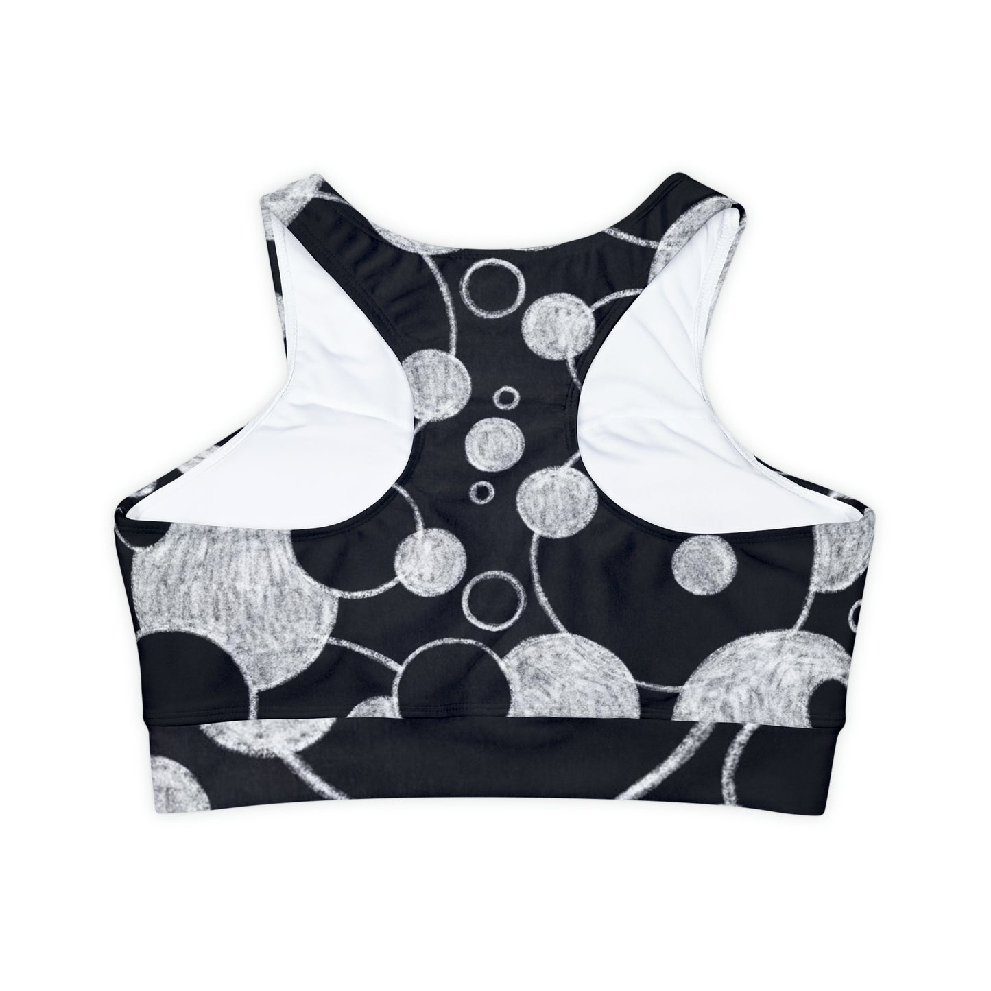 Black Dots - Inovax Padded Sports Bra