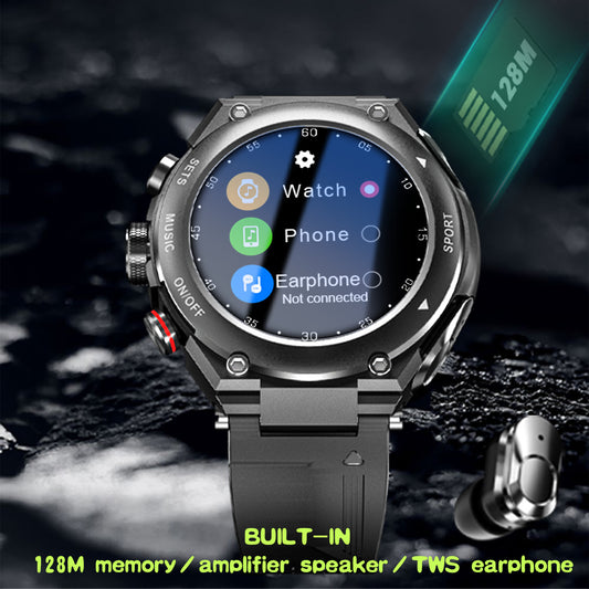 Montre connectée T92, casque Bluetooth, appel trois en un, fréquence cardiaque, pression artérielle