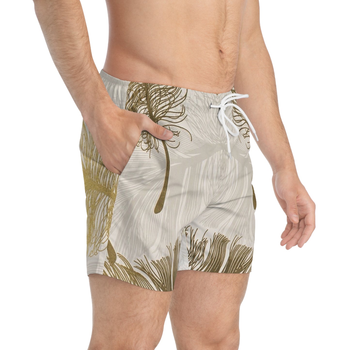 Golden Feathers - Inovax Swim Trunks