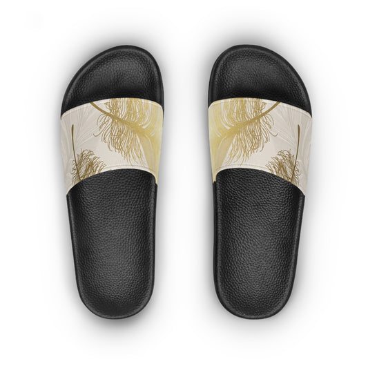 Golden Feathers - Inovax Women's Slide Sandal