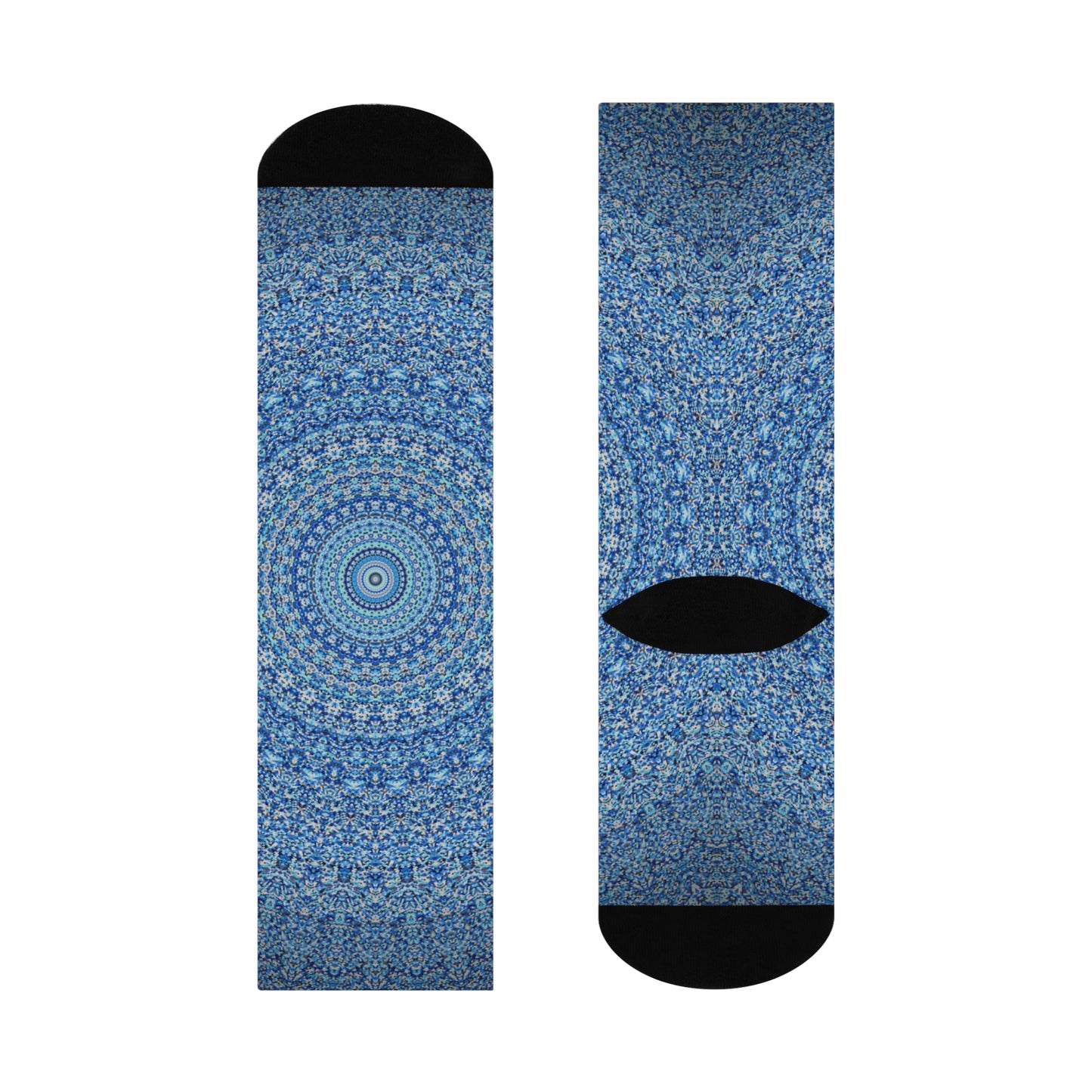 Blue Mandala - Inovax Cushioned Crew Socks