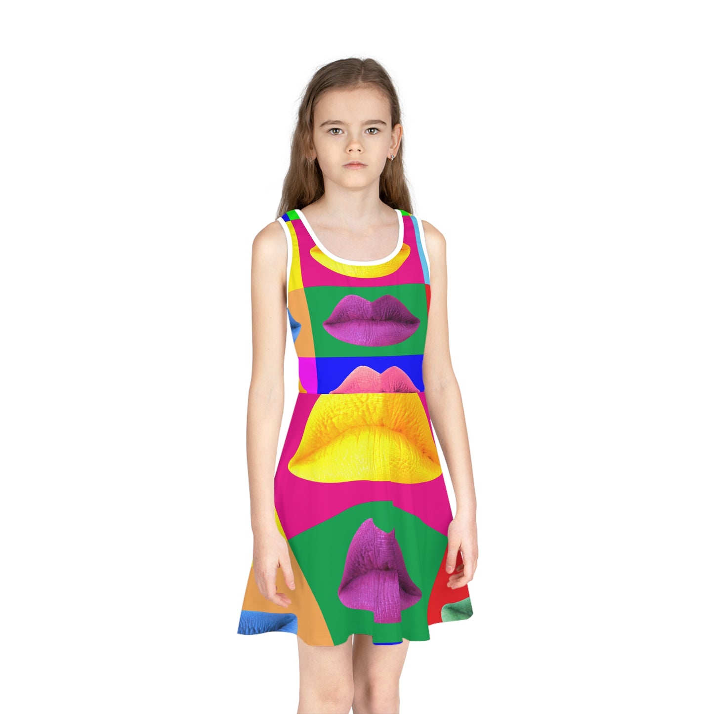 Pop Mouth - Inovax Girl's Sleeveless Sundress