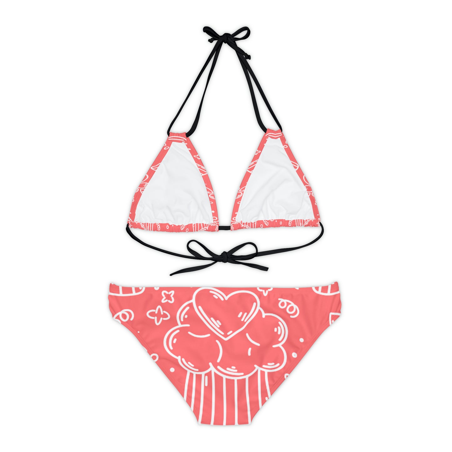 Doodle Pancake - Conjunto de bikini con tiras Inovax