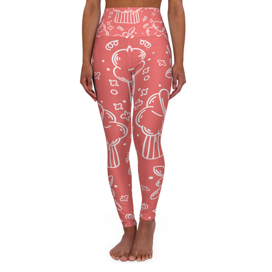 Doodle Pancake - Inovax High Waisted Yoga Leggings