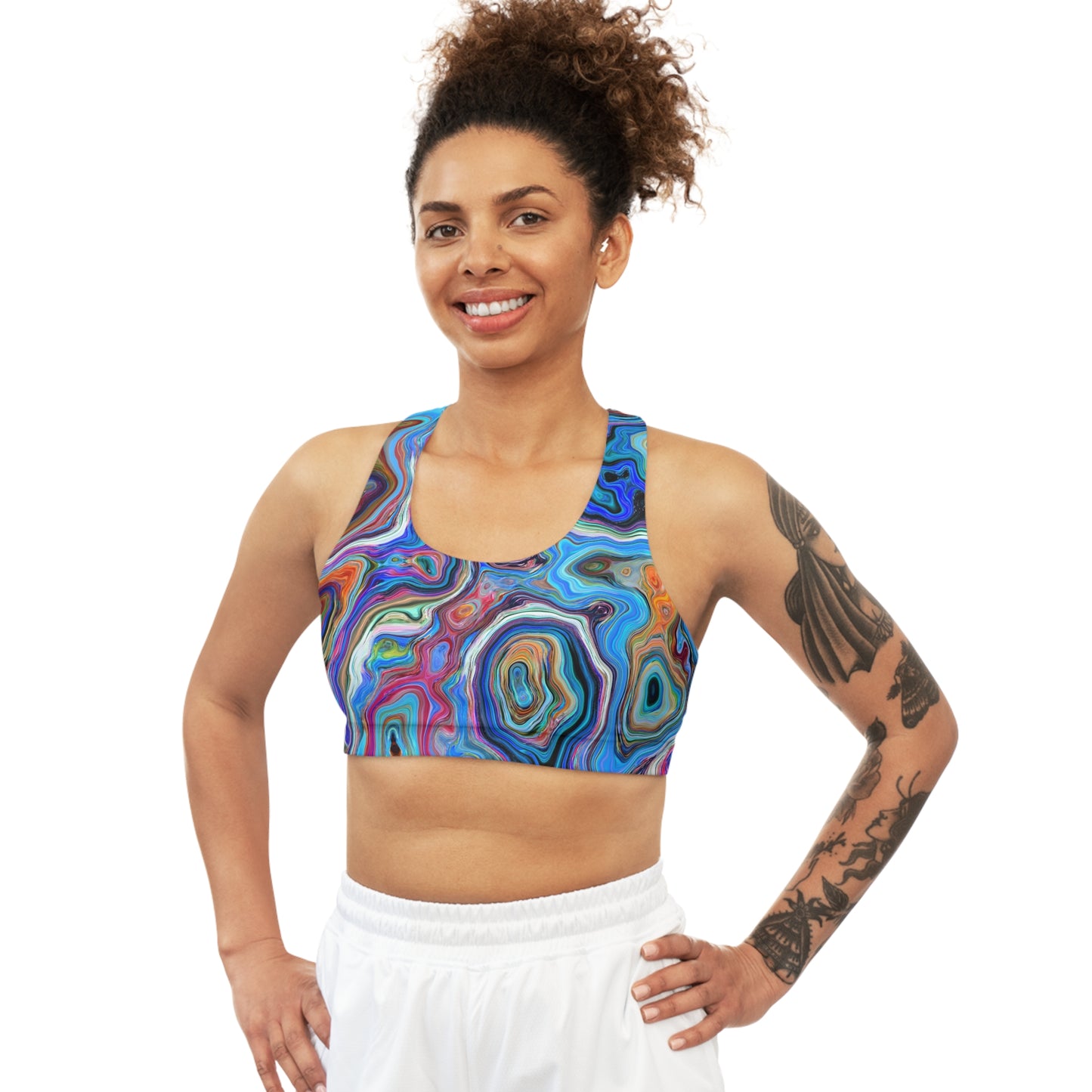 Trippy Liquid - Soutien-gorge de sport sans couture Inovax