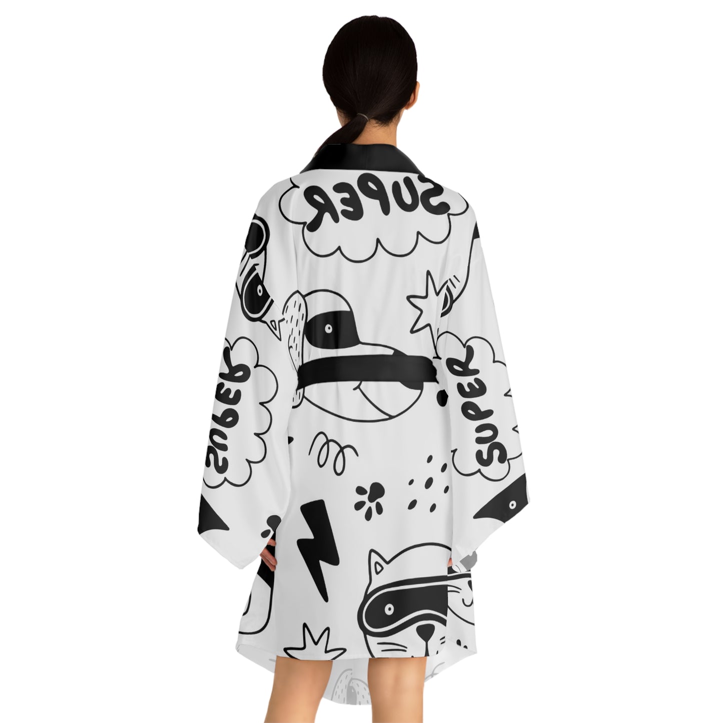 Doodle Dogs &amp; Cats - Robe kimono à manches longues Inovax