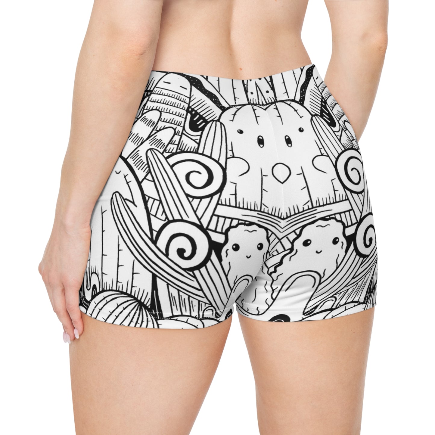 Doodle Cactus - Inovax Women's Shorts