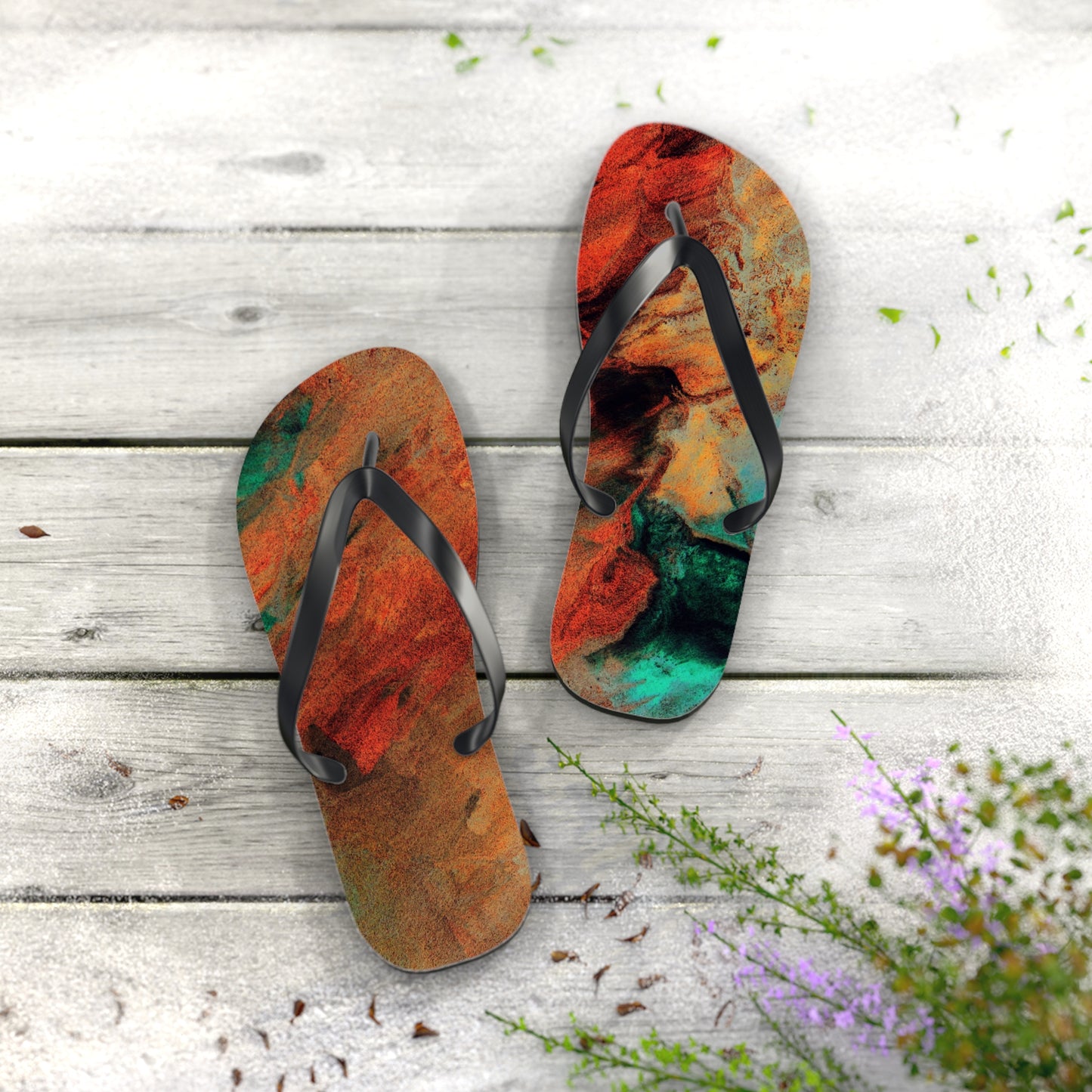 Orange flush - Inovax Flip Flops