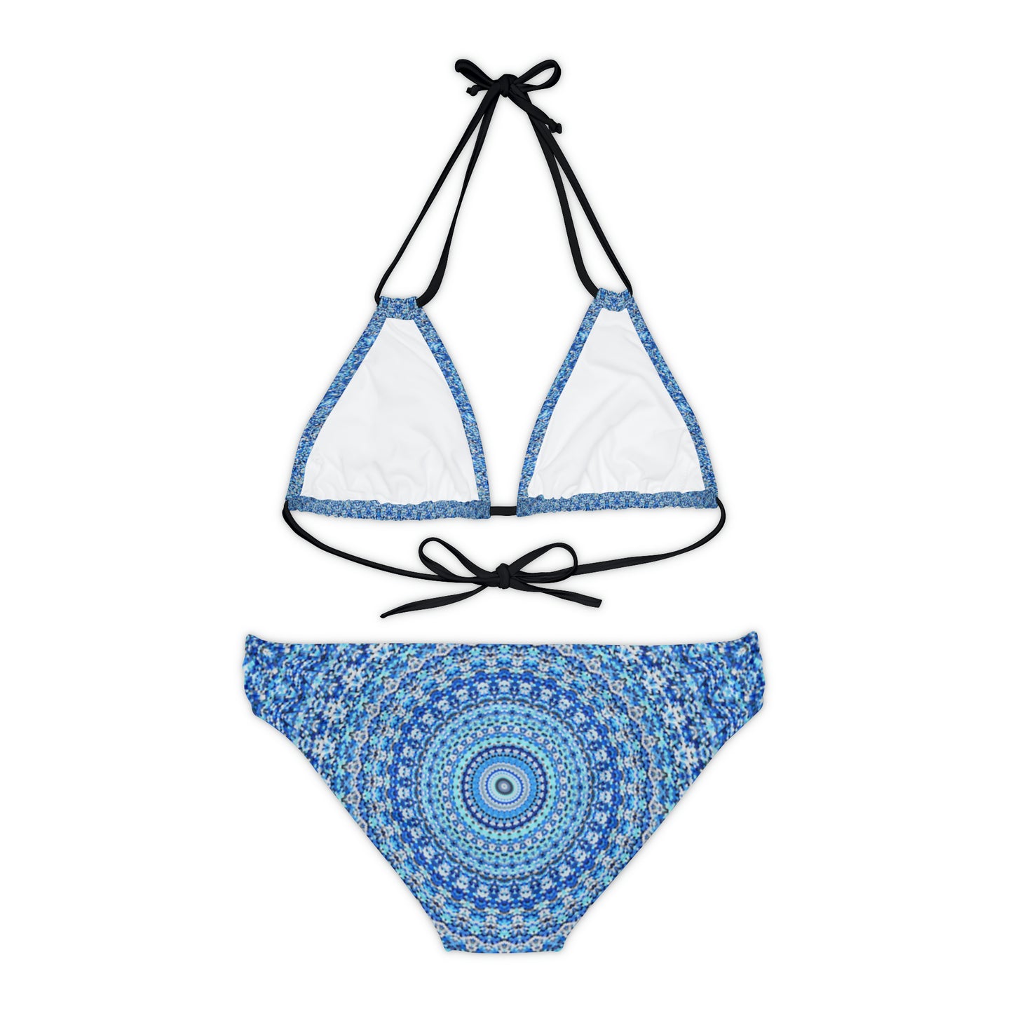 Mandala bleu - Ensemble de bikini à bretelles Inovax