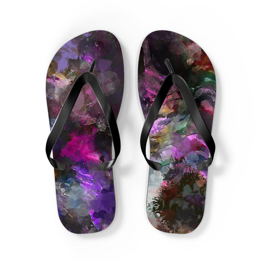 Purple Painting - Inovax Flip Flops