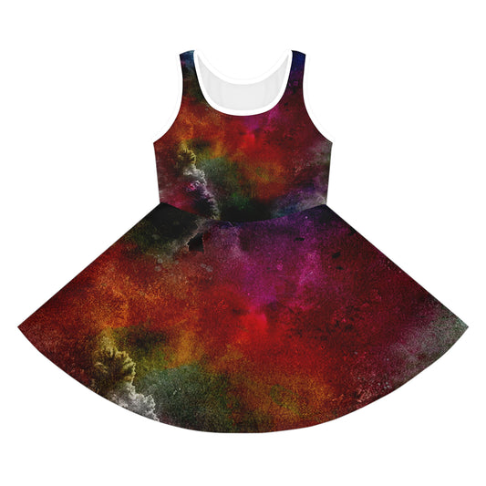 Dark Explosion - Vestido veraniego sin mangas para niña Inovax