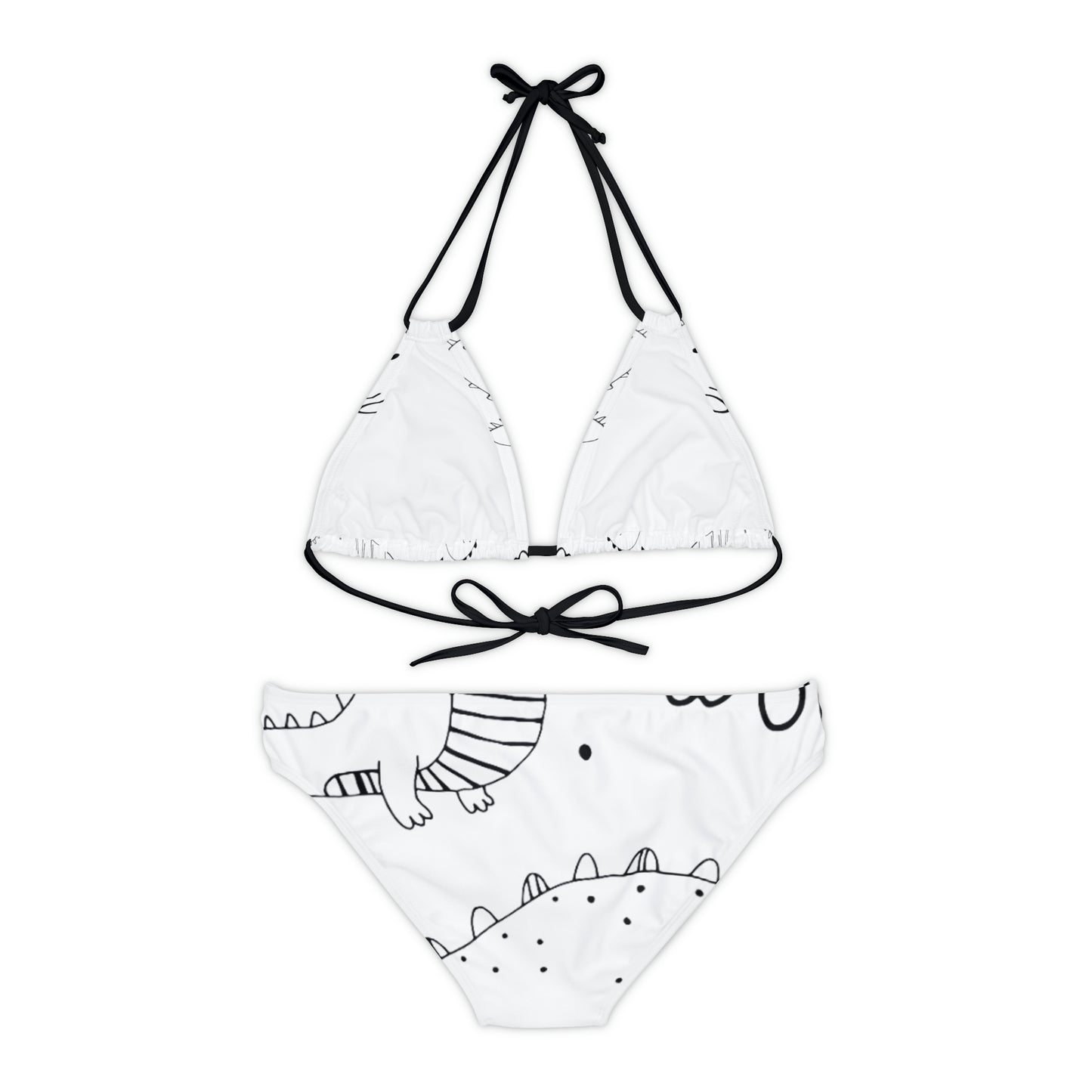 Doodle Dinosours - Conjunto de bikini con tiras Inovax