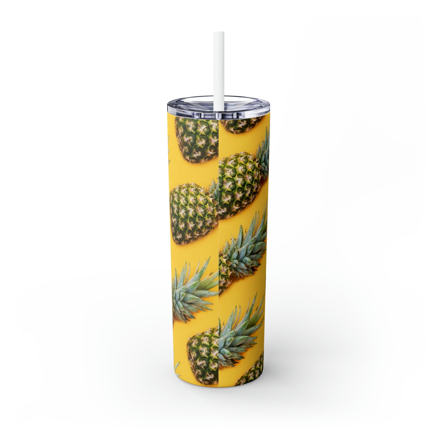 Ananas - Inovax Maars® Skinny Tumbler avec paille 20oz