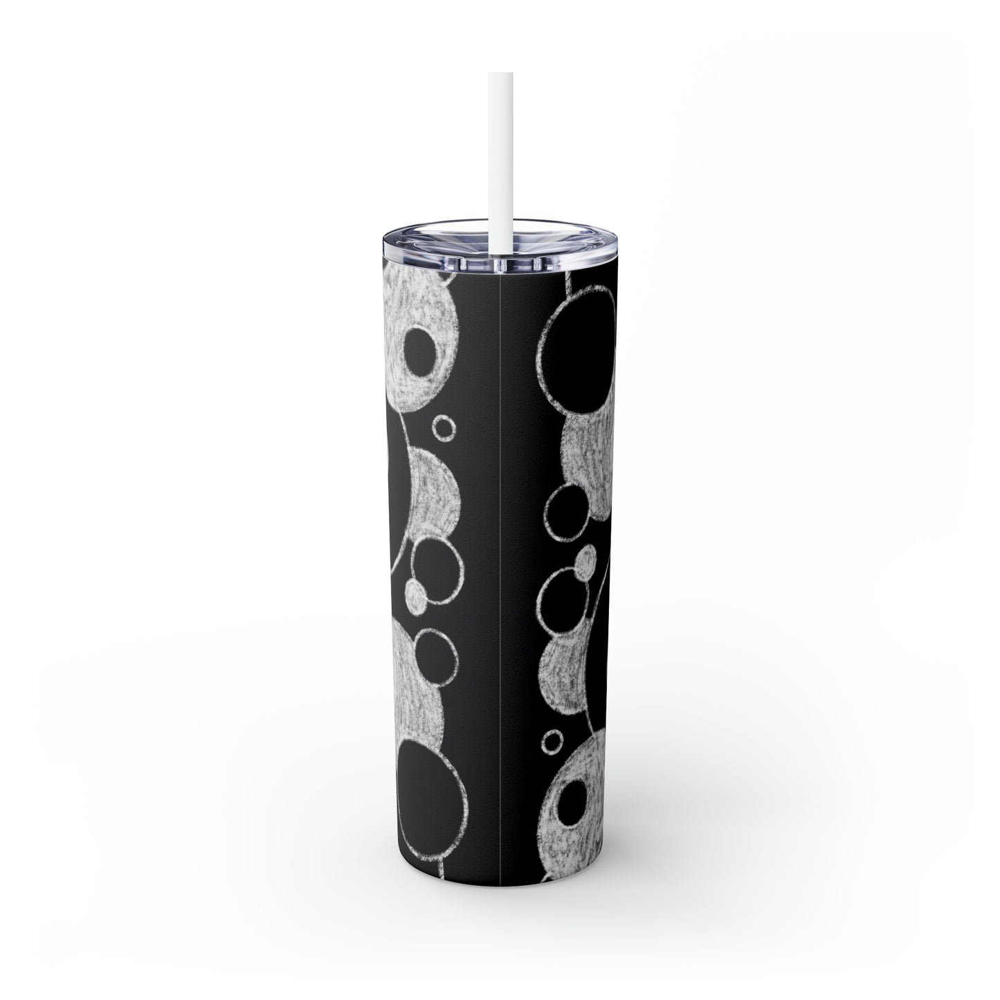 Black Dots - Vaso delgado Inovax Maars® con pajita de 20 oz