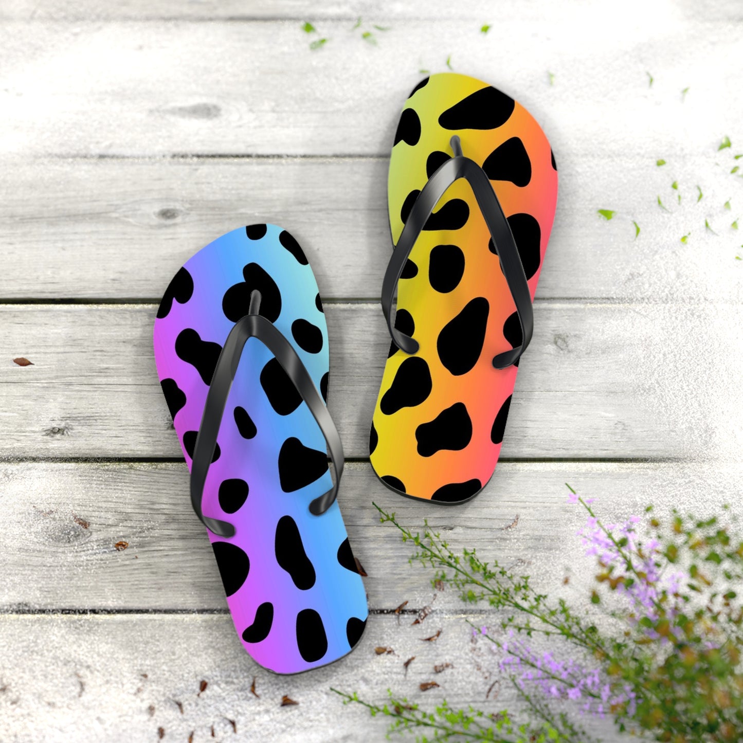 Colorful Jaguar - Inovax Flip Flops