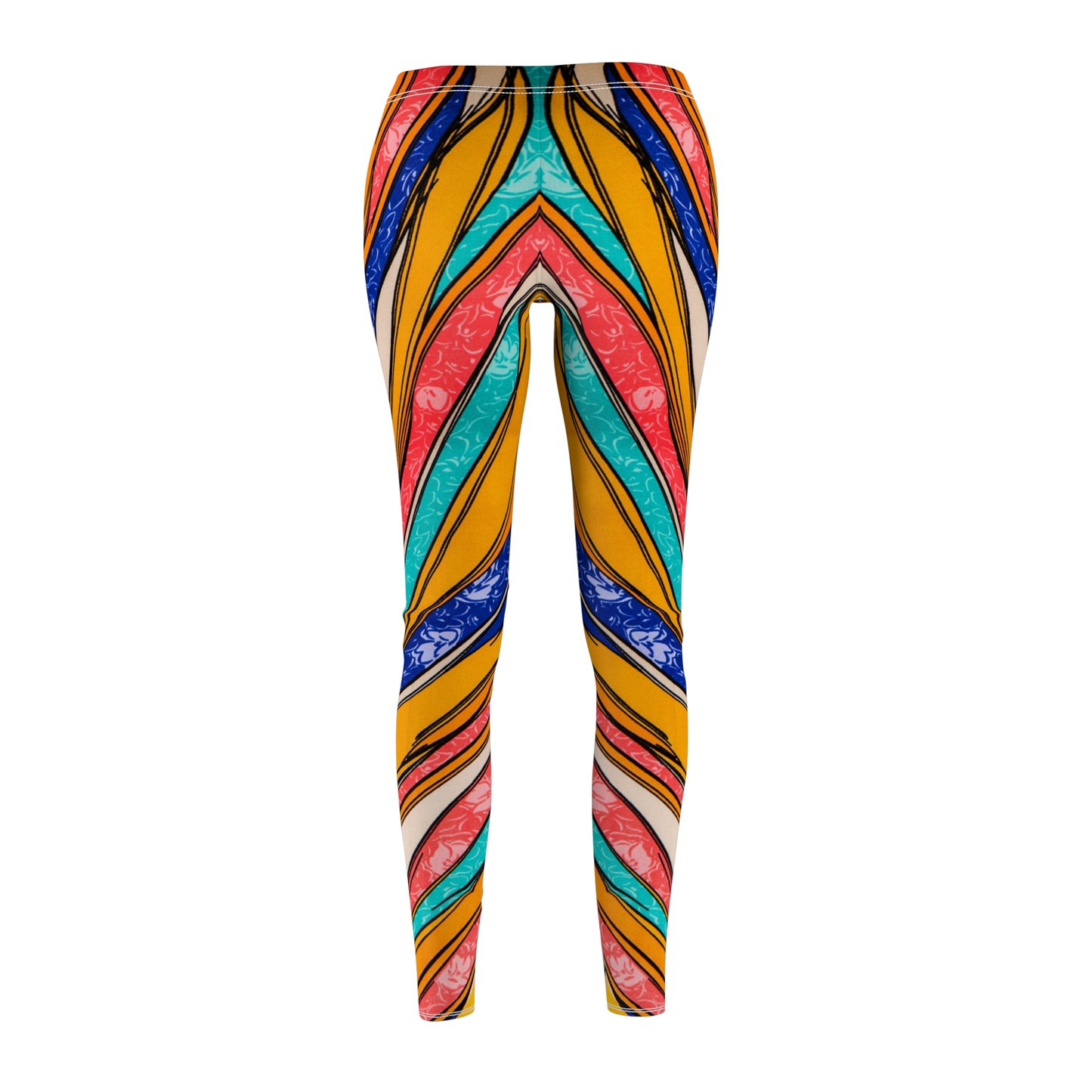 Pincelada de color - Inovax Leggings casuales de corte y costura para mujer