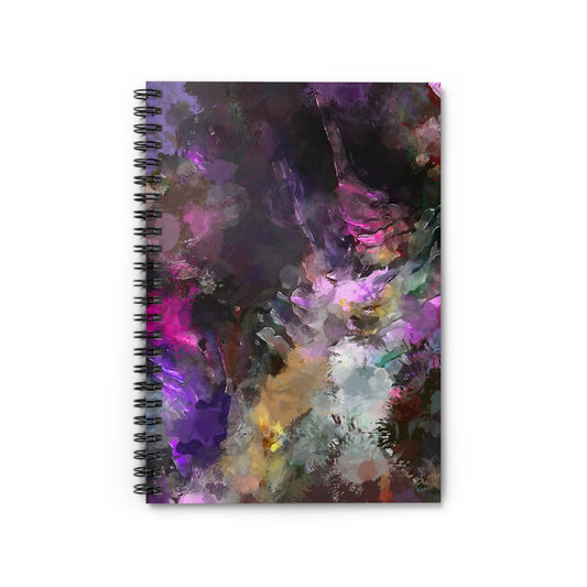 Peinture violette - Carnet à spirale Inovax (ligne lignée)