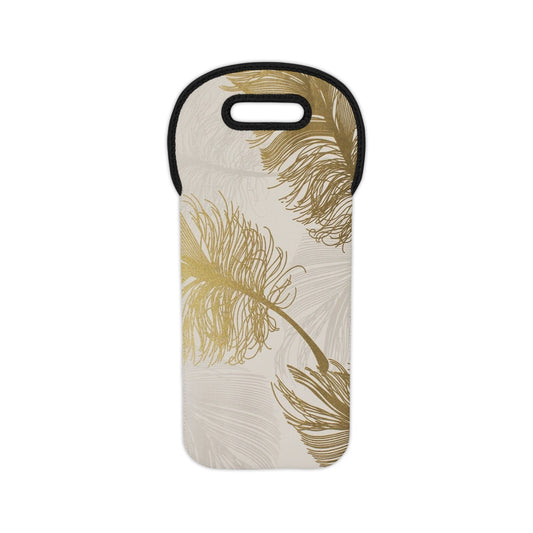 Golden Feathers - Inovax Wine Tote Bag