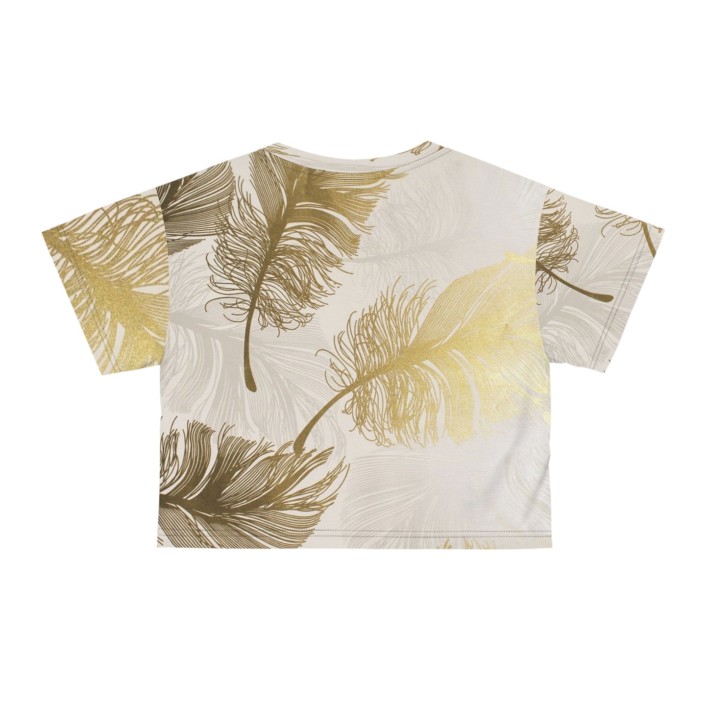 Golden Feathers - Inovax Crop Tee