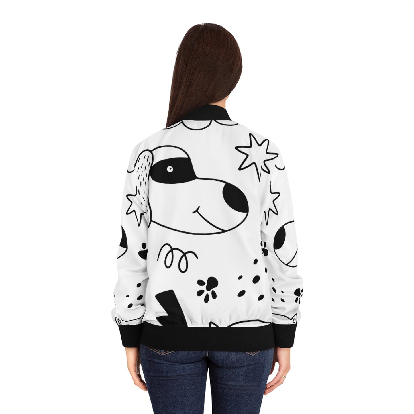 Doodle Dogs &amp; Cats - Blouson aviateur Inovax pour femme