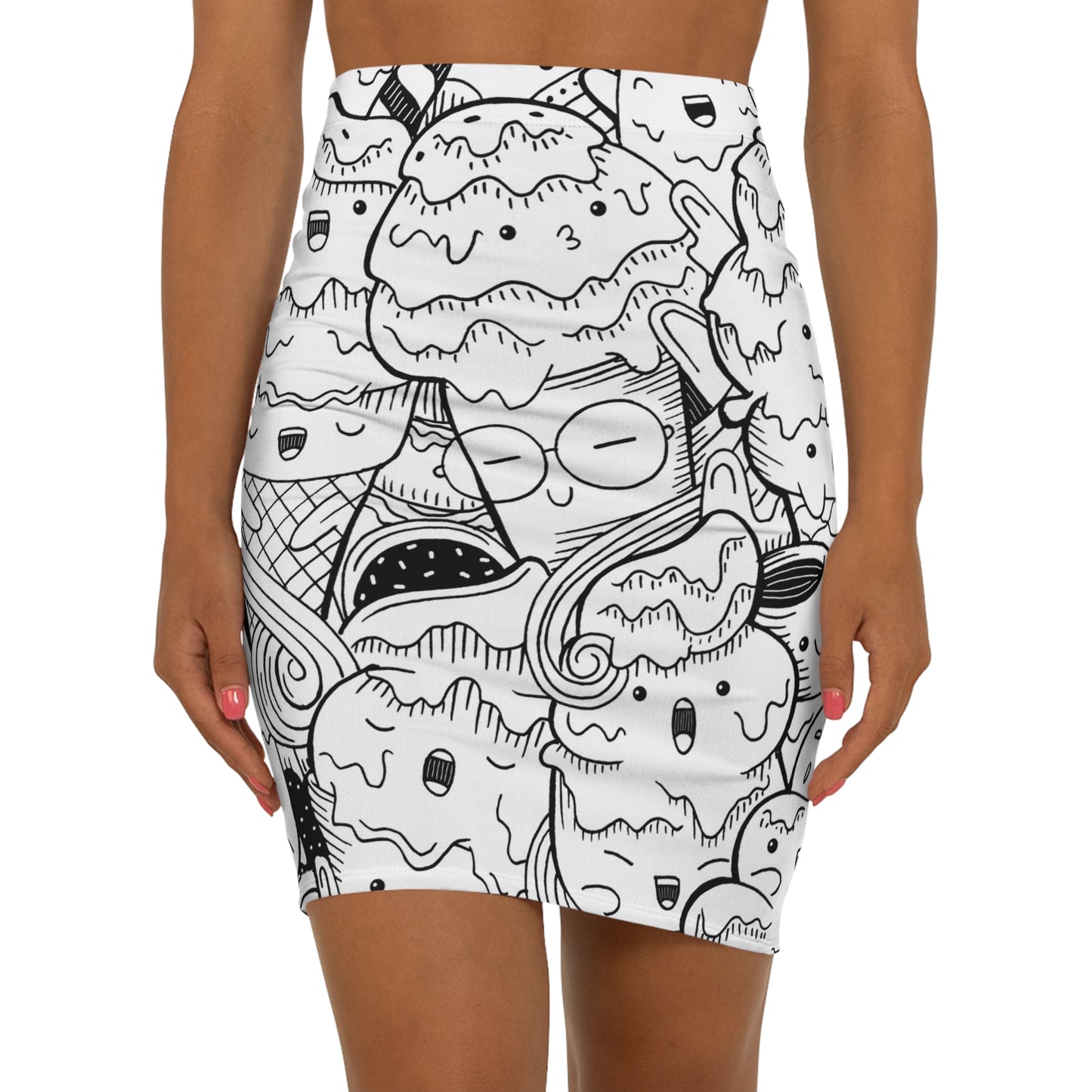 Doodle Icecream - Inovax Women's Mini Skirt