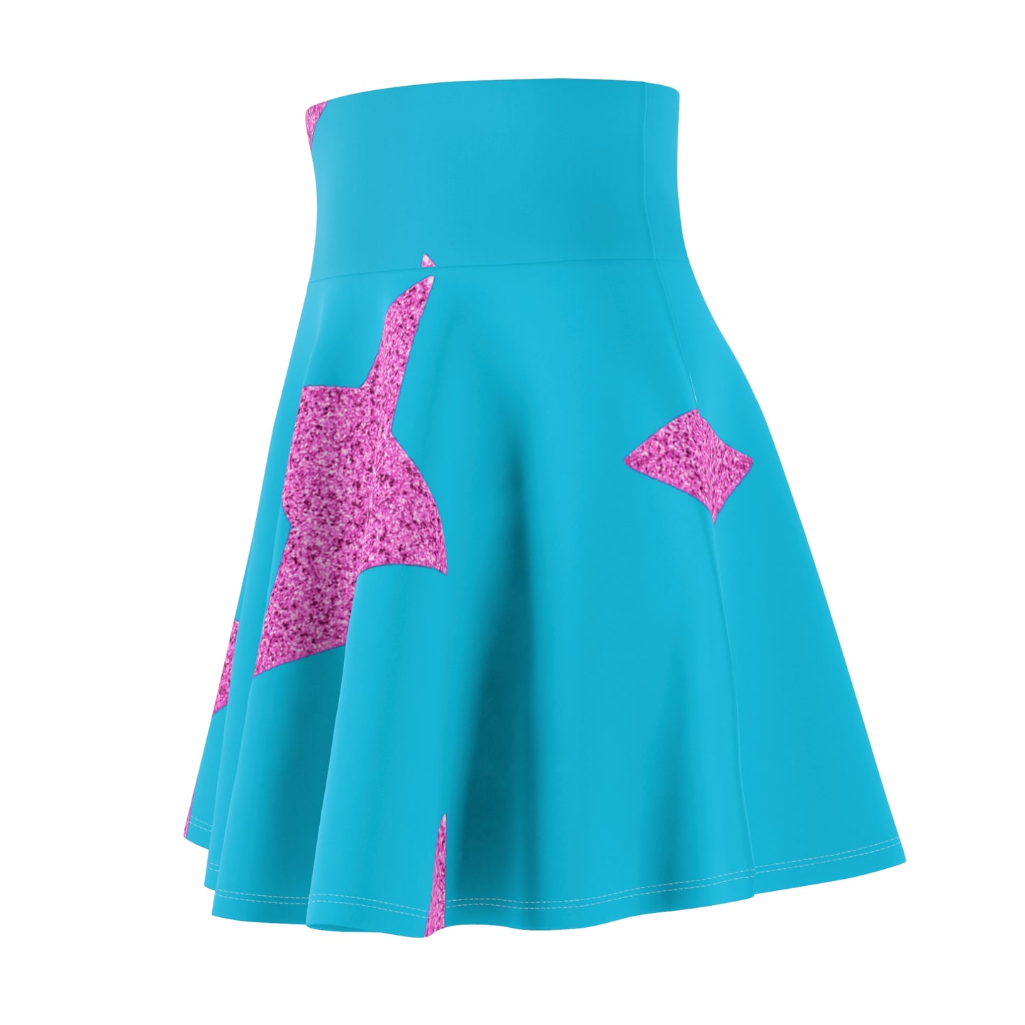 Pink Stars - Inovax Woman's Skater Skirt