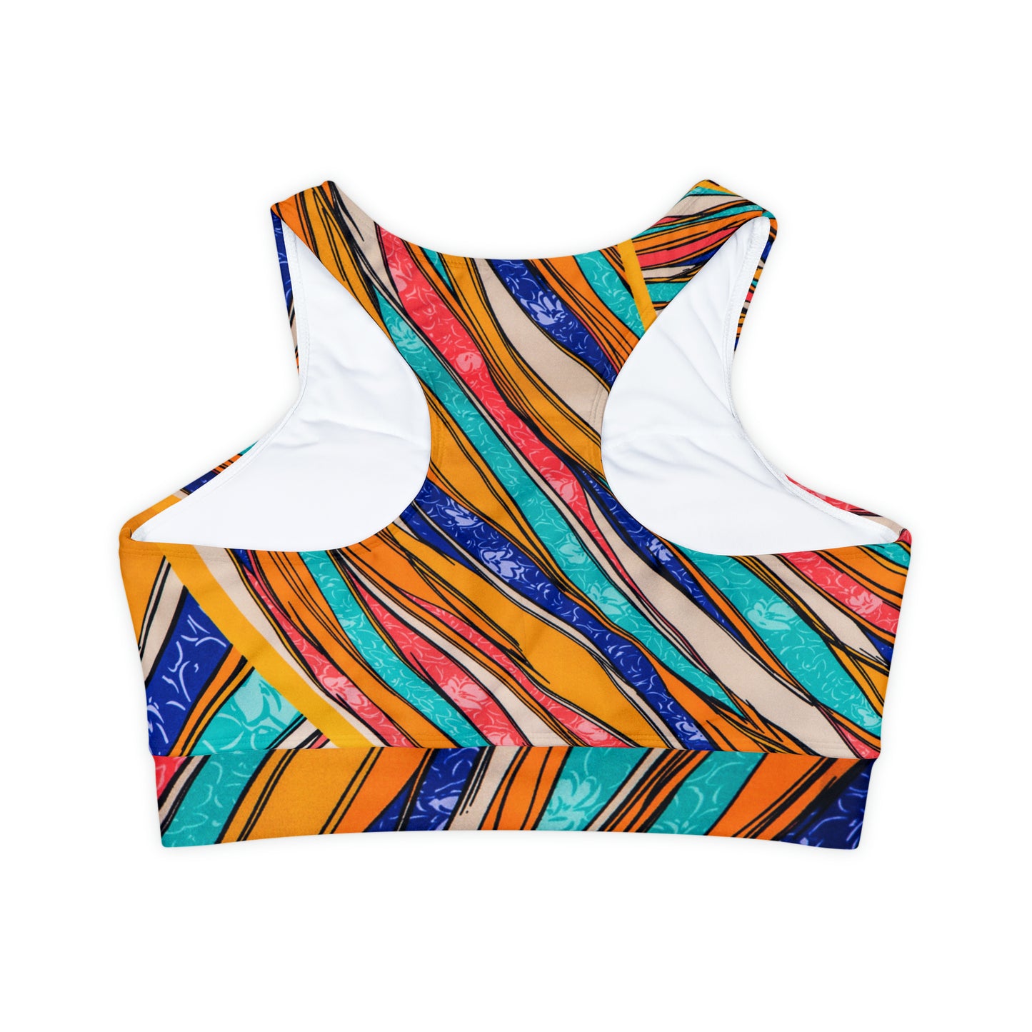 Color Brushstroke - Soutien-gorge de sport rembourré Inovax