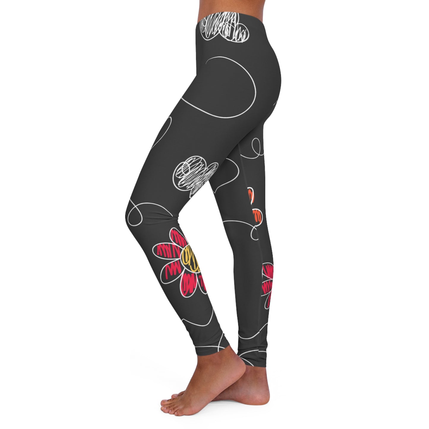 Aire de jeux pour enfants Doodle - Leggings en spandex Inovax pour femmes