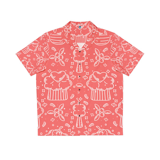 Doodle Pancake - Camisa hawaiana para hombre Inovax