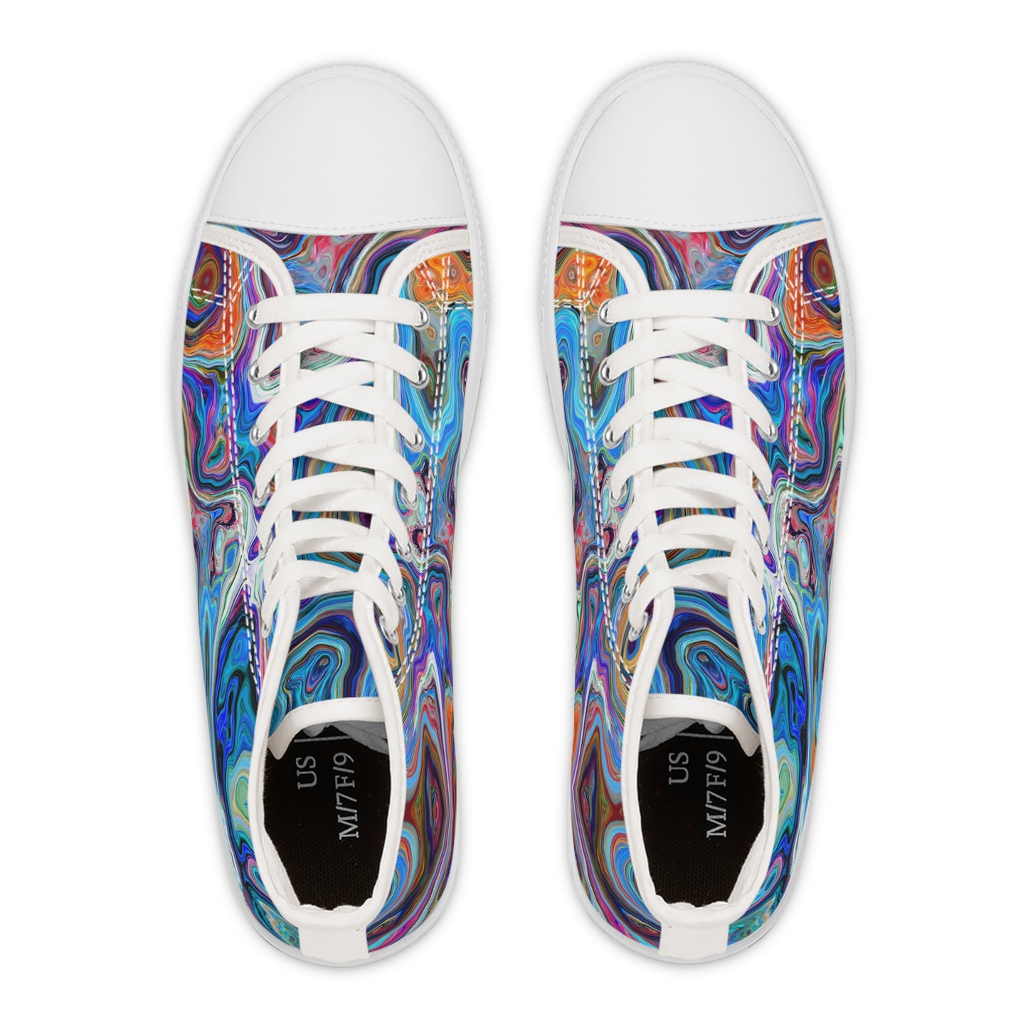 Trippy Liquid - Inovax Women's Hight Top Sneakers