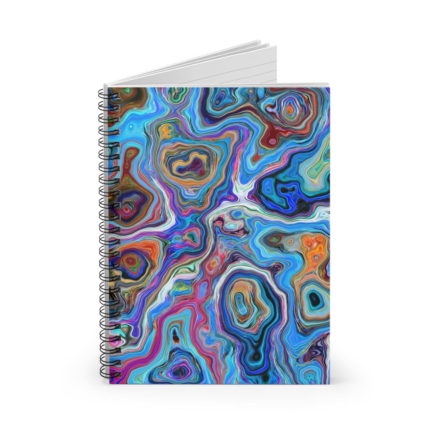 Trippy Liquid - Inovax Spiral Notebook (Ruled Line)