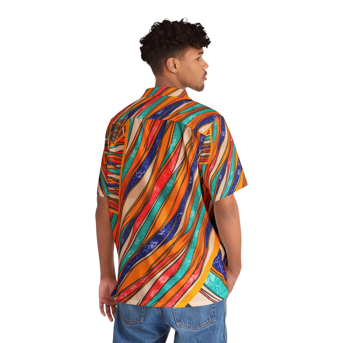 Pincelada de color - Camisa hawaiana para hombre Inovax