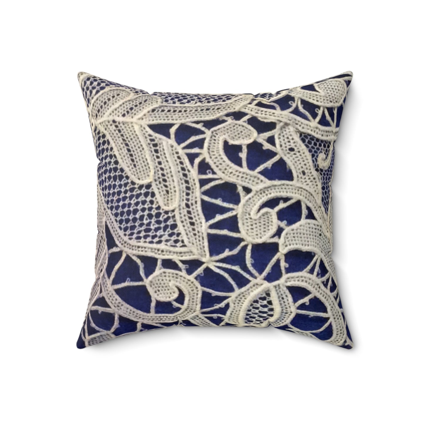 Golden and Blue - Inovax Spun Polyester Square Pillow