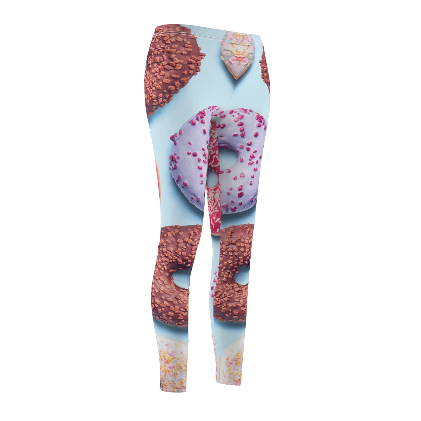 Donuts - Leggings Casuales de corte y costura de mujer Inovax