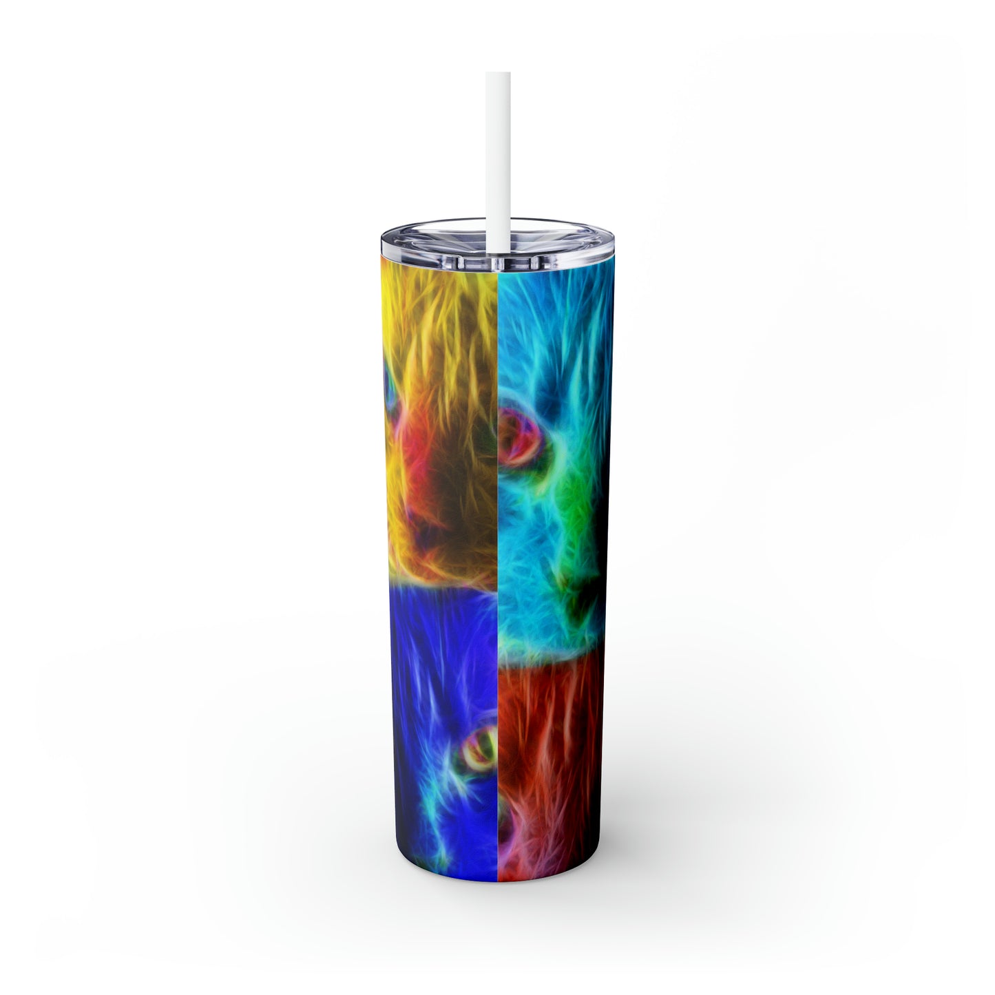 Pop Cats - Inovax Maars® Skinny Tumbler with Straw 20oz