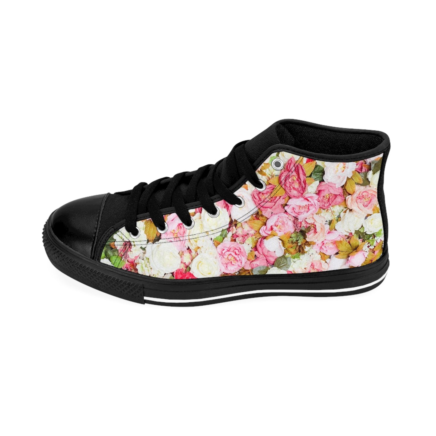 Pink Flowers - Inovax Women's Classic Sneakers