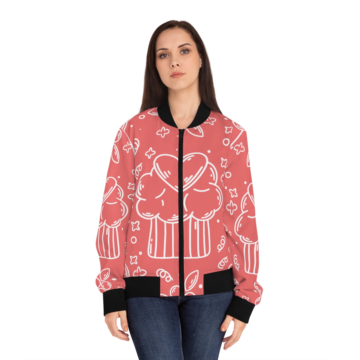 Doodle Pancake - Chaqueta bomber para mujer Inovax