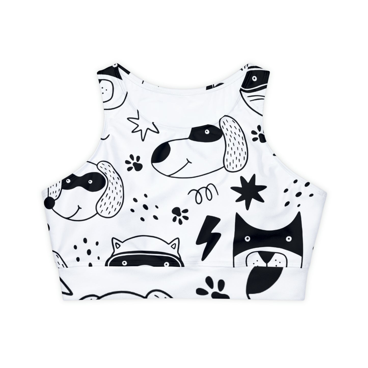 Doodle Dogs & Cats - Inovax Padded Sports Bra